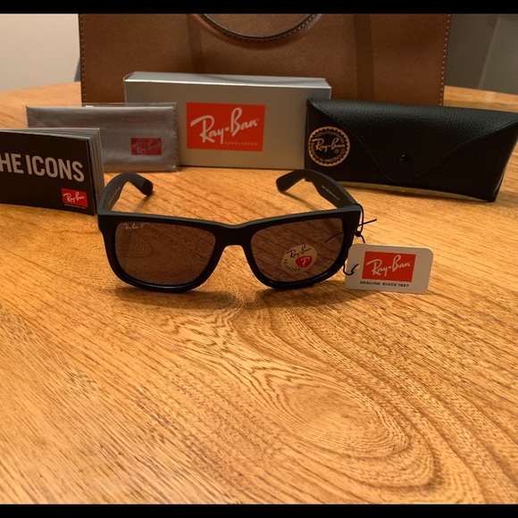 RAY-BAN JUSTIN CLASSIC POLARIZED SUNGLASSES - Picture 2 of 8